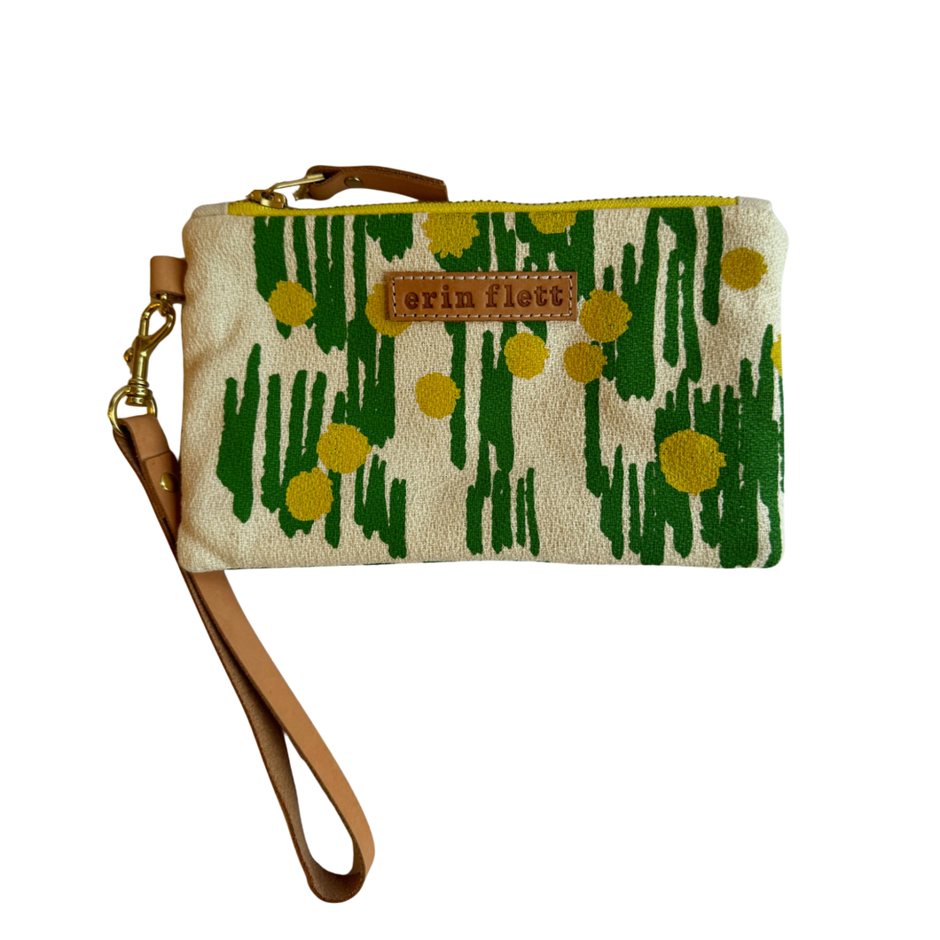 Green & Yellow Wristlet
