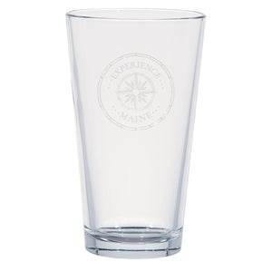 Compass Rose Pint Glasses