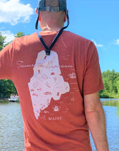 Load image into Gallery viewer, Treasure Your Maine Experience - Maine Map T-Shirts
