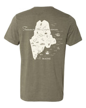 Load image into Gallery viewer, Treasure Your Maine Experience - Maine Map T-Shirts
